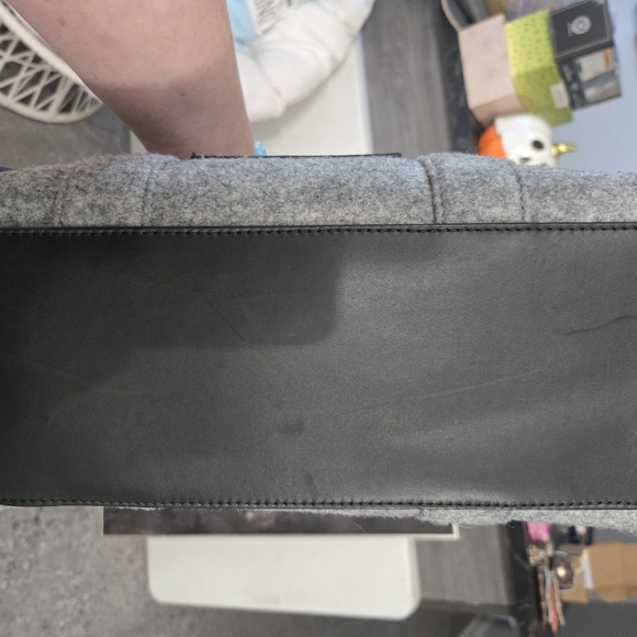 Marc Jacobs Gray The Tote Bag Flannel Wool - Picture 8 of 9